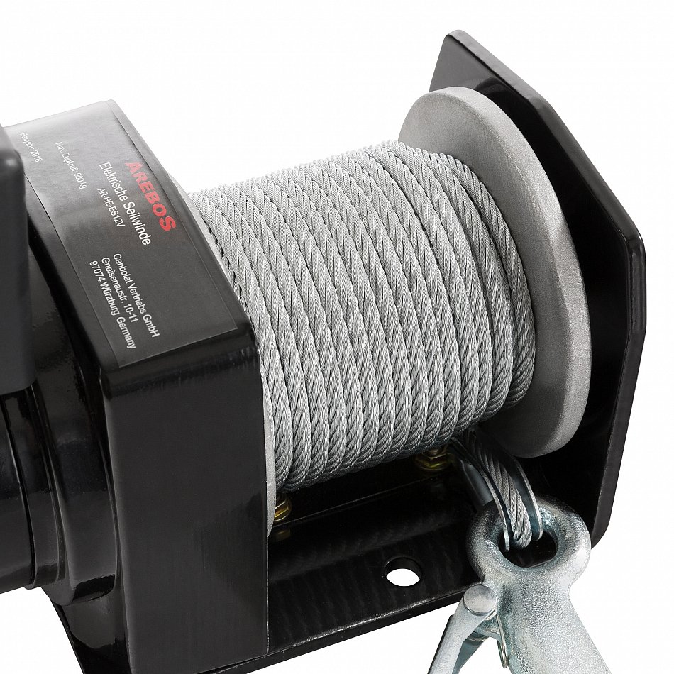 Electric Recovery Winch Rope Winch Electric Winch 12 V 2000 lbs eBay