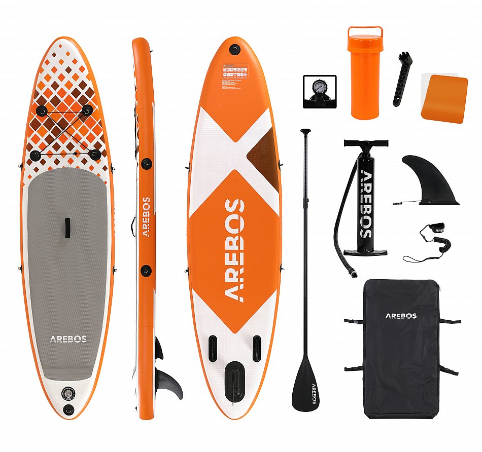 Arebos Stand Up Paddle SUP Board Paddling Double Layer aufblasbar