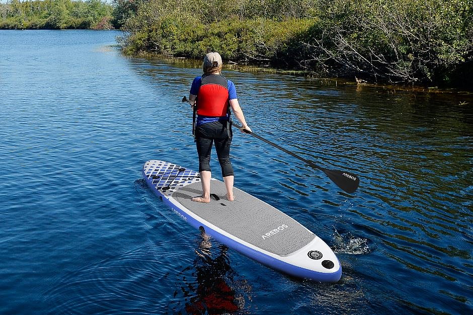 Arebos Stand Up Paddle SUP Board Paddling Double Layer aufblasbar