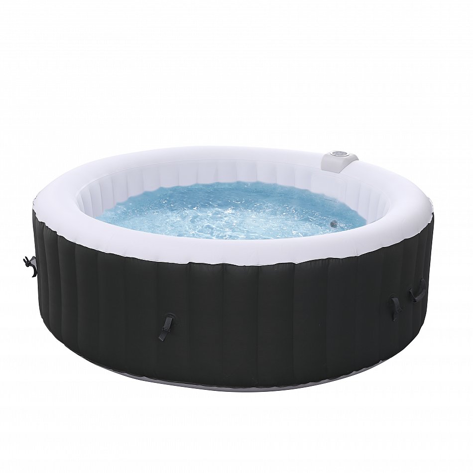 AREBOS Whirlpool, In- & Outdoor, ⌀ 208 cm, LED-Display