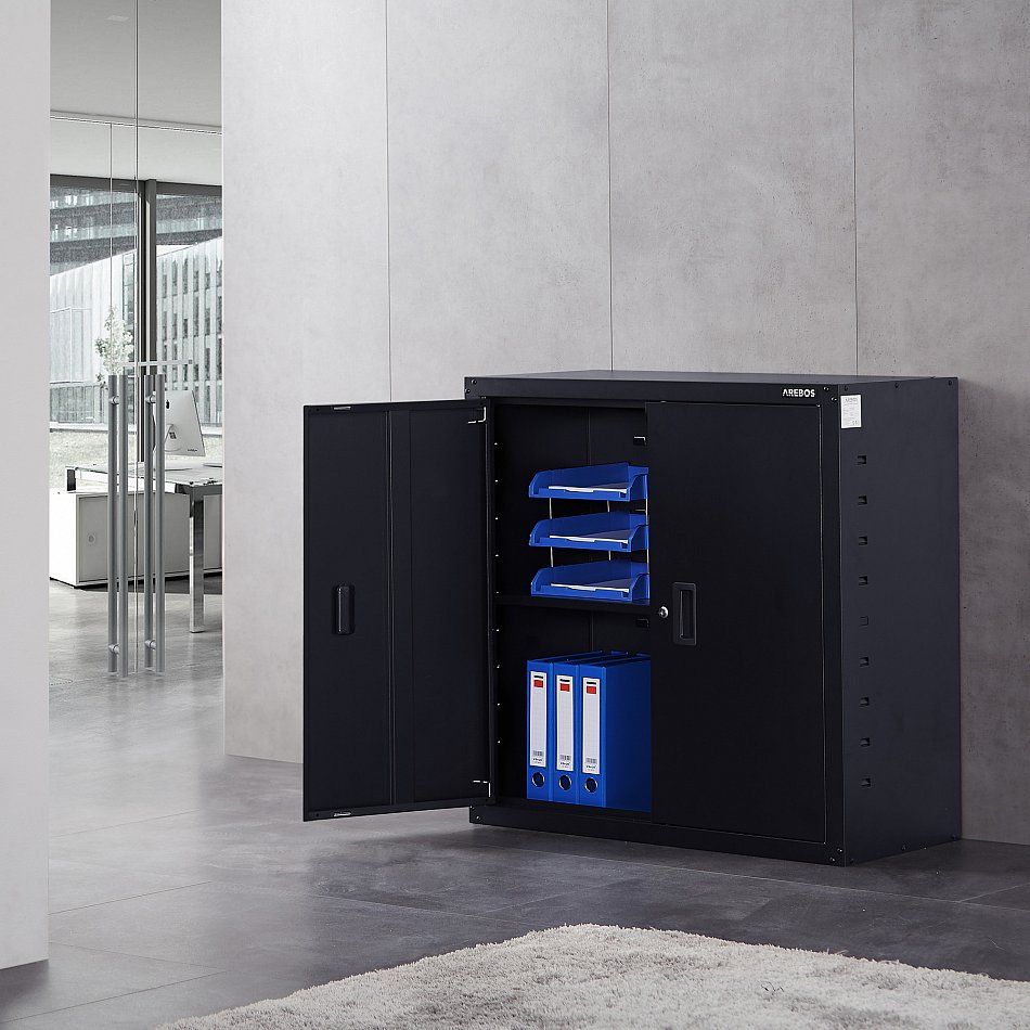 AREBOS Aktenschrank Büroschrank Lagerschrank Materialschrank