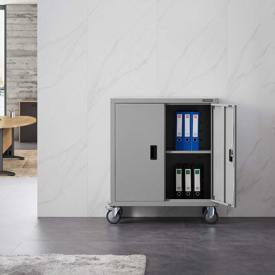 AREBOS Archivador De Armario De Oficina Armario de Útiles Con