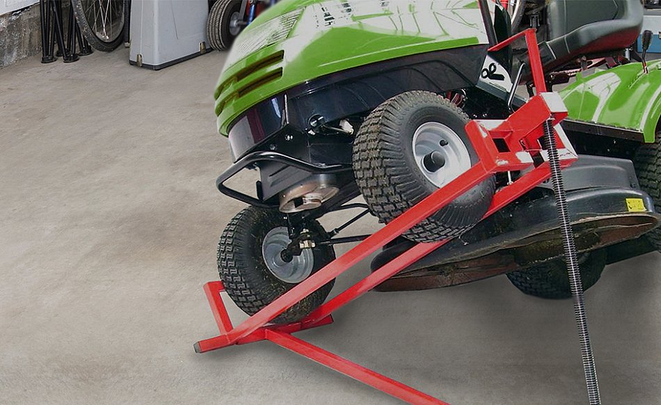 Rasentraktor Heber 400 kg Hebevorrichtung Hebebühne Aufsitzmäher