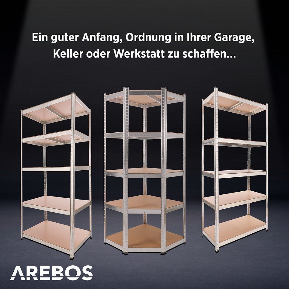 Arebos pesados almacén estante estante para taller de estante apilable