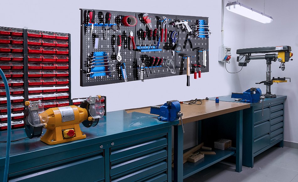 AREBOS Paroi à Outils En Trois Parties Jeu De 17 Crochets Bleu 120 X 60 X 2 Cm Paroi à Outils Perforée En Métal + Supports + Matériel De Montage 12 AREBOS Paroi à Outils En Trois Parties Jeu De 17 Crochets Bleu 120 X 60 X 2 Cm Paroi à Outils Perforée En Métal + Supports + Matériel De Montage -Stanleyfaco Magasin AAHKMJXYDAFdJAOAIMEbOAchYRuMdtVh5mmprswYJkh5Rdge76 john3CwTDU2Zq