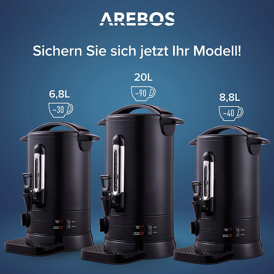 Bartscher Enkoch- Und Glühwenautomat Glühwentopf, Enkochtopf 30L, CNS, 200057