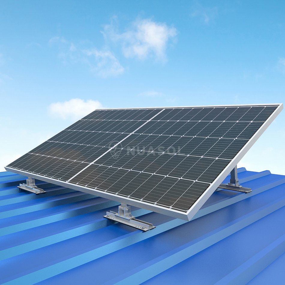 Supports Réglables NuaSol Pour Panneaux Solaires De Balcon – Angle 30-60° – Lot De 2 – Neuf