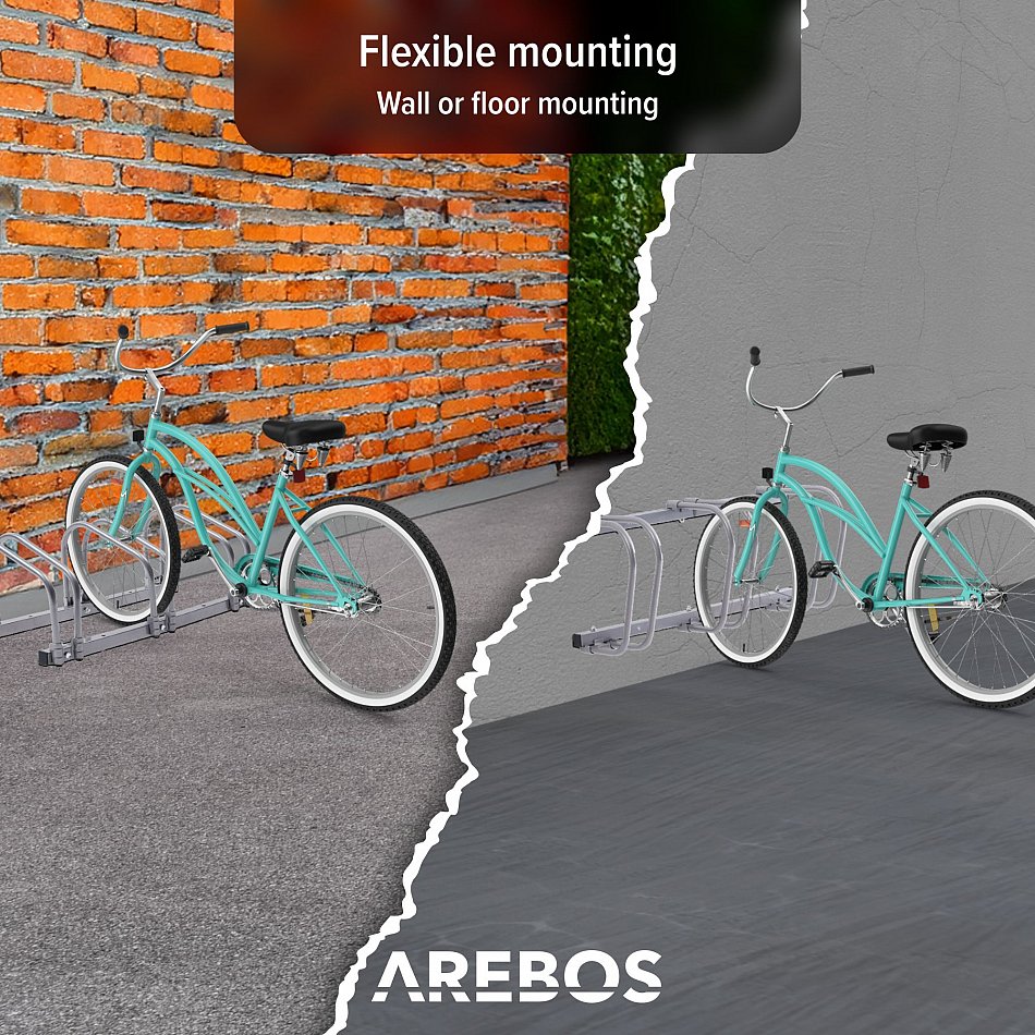 Fietsrek voor 3 fietsen - Ruimtebesparend & stevig