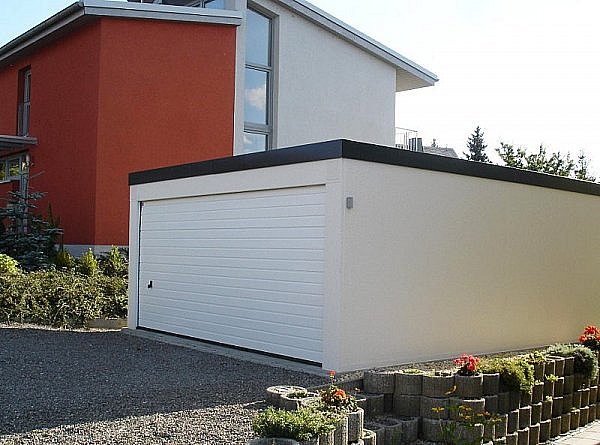Fertiggarage Großraumgarage Vollausstattung 5,85 m x 8,94 m x 2,45m mit