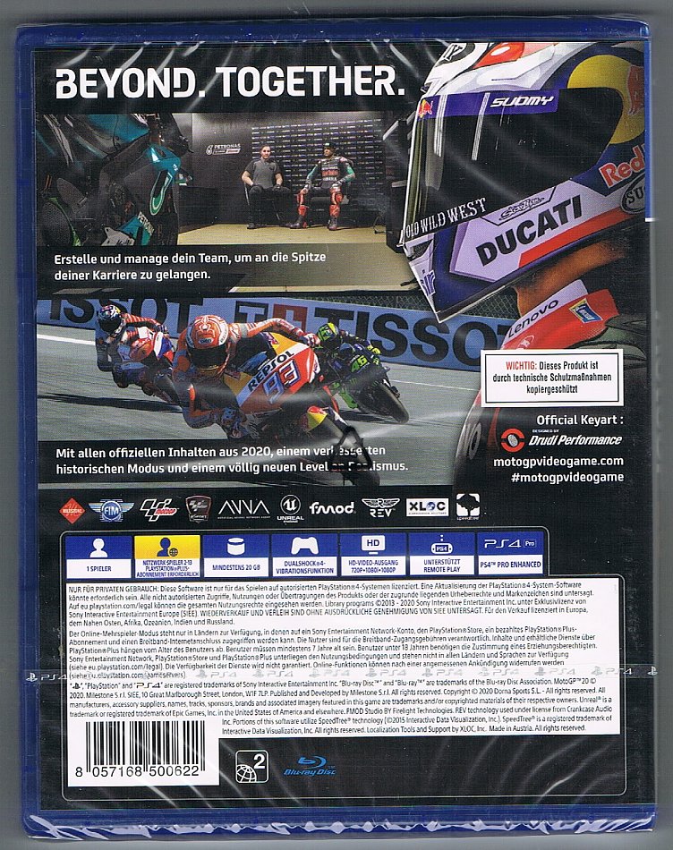 Playstation 4 PS4 Spiel Moto GP 20 Motorrad Motorsport NEU eBay