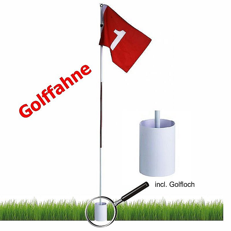 Golffahne Nr 1 Mit Loch Fur Garten Od Deko Neu Ebay